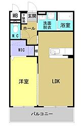 大分市大字三芳マンション 1LDKの間取図画像
