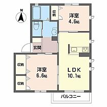 シャーメゾン小山 A201 ｜ 兵庫県神戸市西区小山１丁目10-16（賃貸アパート2LDK・2階・50.04㎡） その2