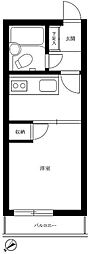 マイキャッスル五反田 1Kの間取図画像