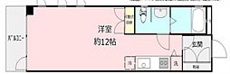 ドエル大森 1Kの間取図画像