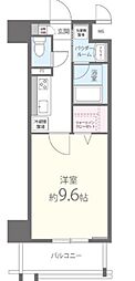 ラヴィーユ1930 1Kの間取図画像