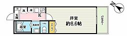 シャルル上福岡 1Kの間取図画像