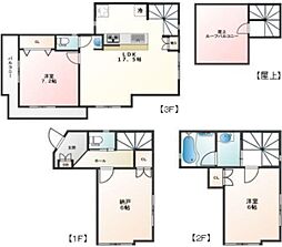 PATIOSQUARE田端 2SLDKの間取図画像