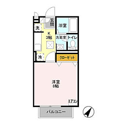 メルヴェール II(常磐町) 2階
