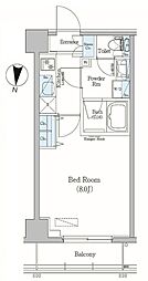 アーバネックス森下2 7階1Kの間取り