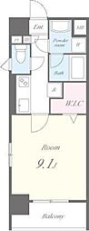 ROYALCOURT日本橋人形町 1Kの間取図画像