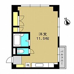 ライフインソフィア ワンルームの間取図画像