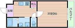 グランデコーポ今福南 1Kの間取図画像