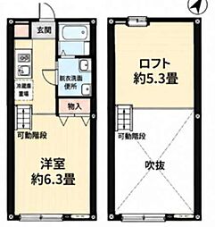 chalet プラス新検見川 1Kの間取図画像