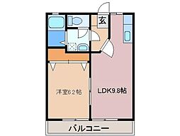 サンシティ田中B 1階/106