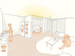 一頁(1Page) 2-2 2階2LDKのリビング/ダイニング