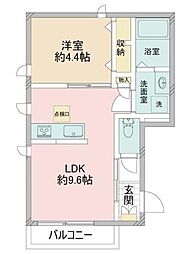 MaisondelaPensee 1LDKの間取図画像