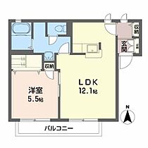 カーサ　ソレイユＡ 201 ｜ 宮城県岩沼市阿武隈１丁目3-46（賃貸アパート1LDK・2階・42.00㎡） その2