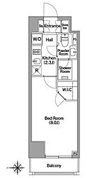 COMFORIA馬込 1Kの間取図画像