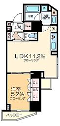 プラウドフラット門前仲町5 1LDKの間取図画像