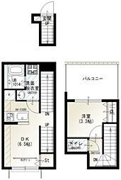 世田谷区玉川4丁目マンション 1DKの間取図画像