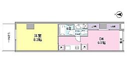 ウェルタワー 1DKの間取図画像