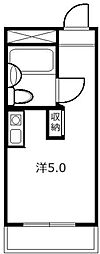 TOP中野第2 ワンルームの間取図画像