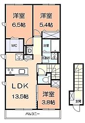 レトアグリーナ 3LDKの間取図画像