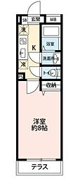 ピアコートTM大泉学園壱番館 1Kの間取図画像