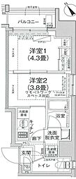 アイルプレミアム駒込 2Kの間取図画像