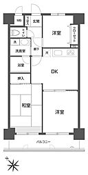 グリーンフィールド大山 3DKの間取図画像