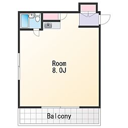 フォレストコート和歌浦東 ワンルームの間取図画像