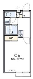 レオパレスオリーブ3 1Kの間取図画像