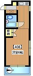 オラシオン花小金井 1Kの間取図画像