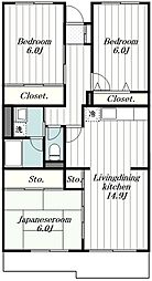 レジデンス新百合ヶ丘 3LDKの間取図画像