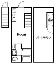 TheTerrace鵠沼藤ケ谷 ワンルームの間取図画像