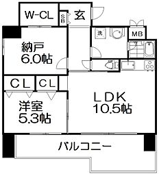 ベロフィオーレ宮之阪 1SDKの間取図画像
