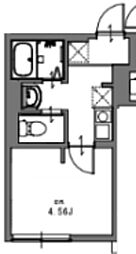 蕨市南町1丁目アパート 1Kの間取図画像