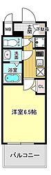 プレサンス天神橋ラ・デュアル 1Kの間取図画像