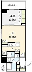 プライマル錦糸町 1LDKの間取図画像