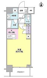 モンレーヴ錦糸町 ワンルームの間取図画像