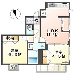 オークフォレスト 聖蹟桜ヶ丘1 2階/201
