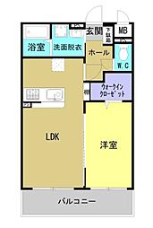 Stella小池原 1LDKの間取図画像