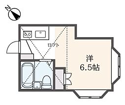 サンハイム ワンルームの間取図画像