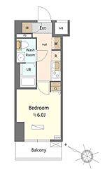 ＧＥＮＯＶＩＡ青砥ｓｋｙｇａｒｄｅｎ 14階1Kの間取り