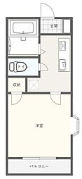 池田アパート 1Kの間取図画像