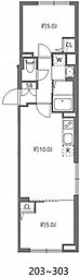 エルファーロ中野坂上 2LDKの間取図画像