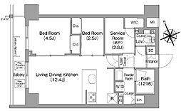 間取図画像 2SLDK
