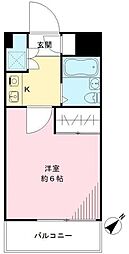 瑞江マキノビル 1Kの間取図画像