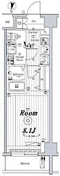 MAKESDESIGN新宿落合 1Kの間取図画像