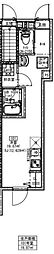 ソルナクレイシア新高円寺 ワンルームの間取図画像
