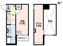 ルイシャトレ 1Kの間取図画像