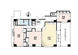 工藤ビル 3LDKの間取図画像