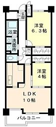 グリーンヒルズ目白 2LDKの間取図画像