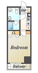 パティーナ桜台DUO 1Kの間取図画像